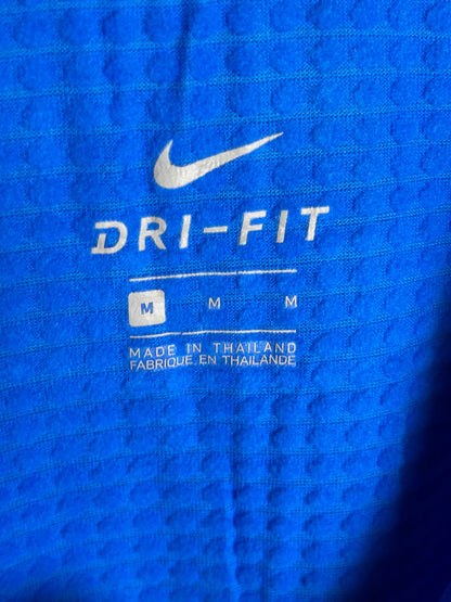 Nike Dri Fit Blue Round Neck Full Sleeves - Medium