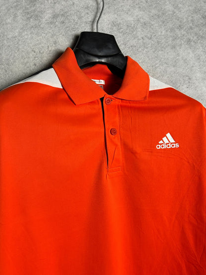 Adidas Climacool Orange Polo - Large