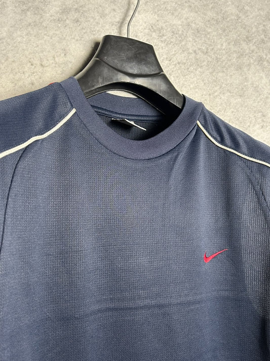 Nike Fit Dry Blue Round Neck - XXL