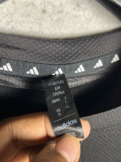 Adidas Black Round Neck - Medium