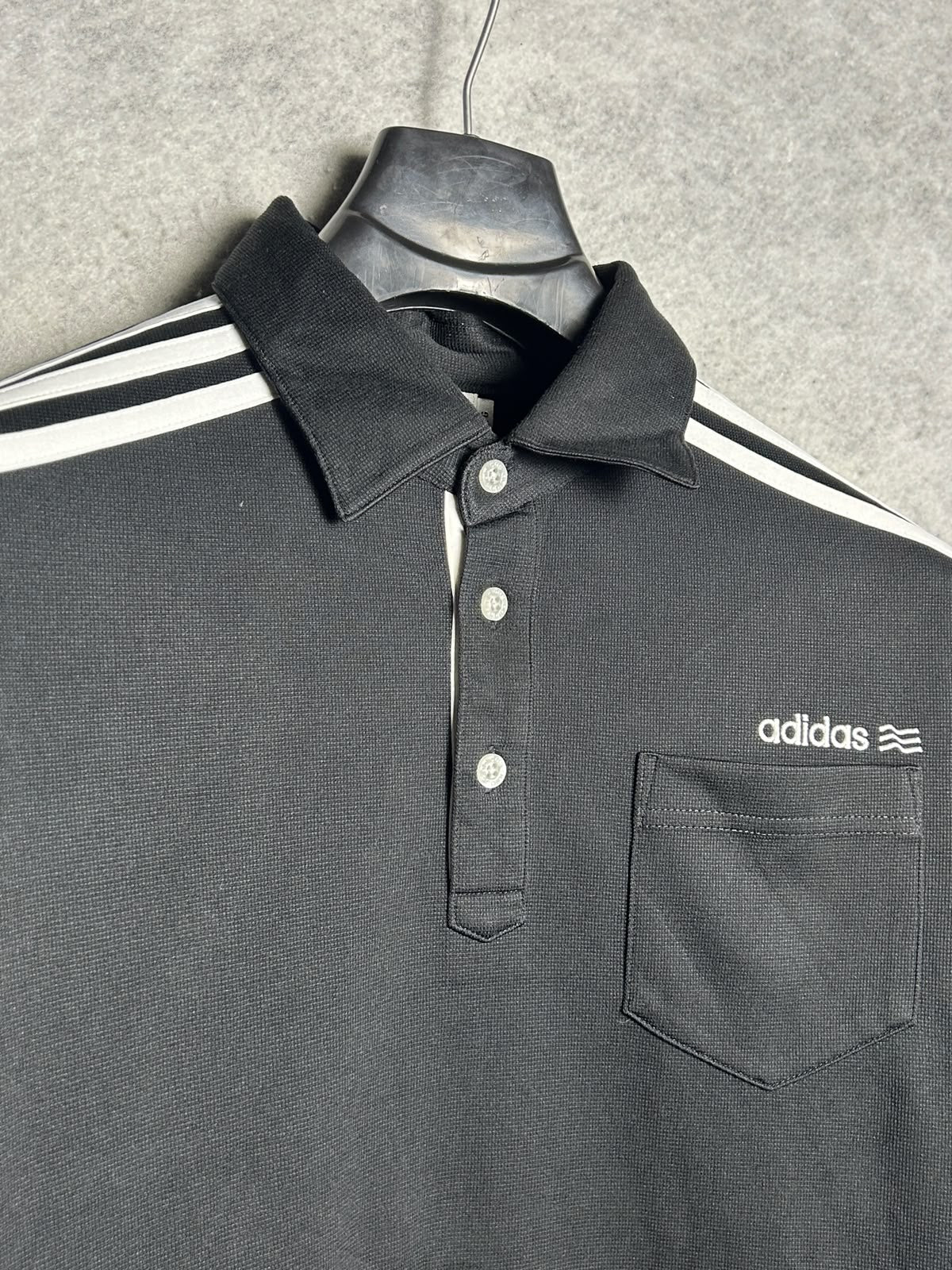 Adidas Golf Black Polo - L/G