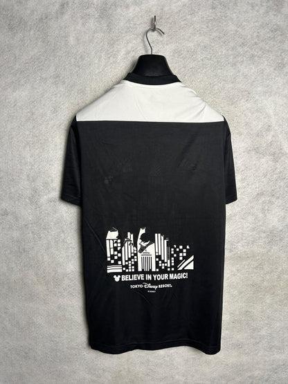 Adidas Climalite White And Black Round Neck - Large