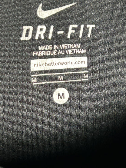 Nike Dri Fit Black Round Neck - Medium