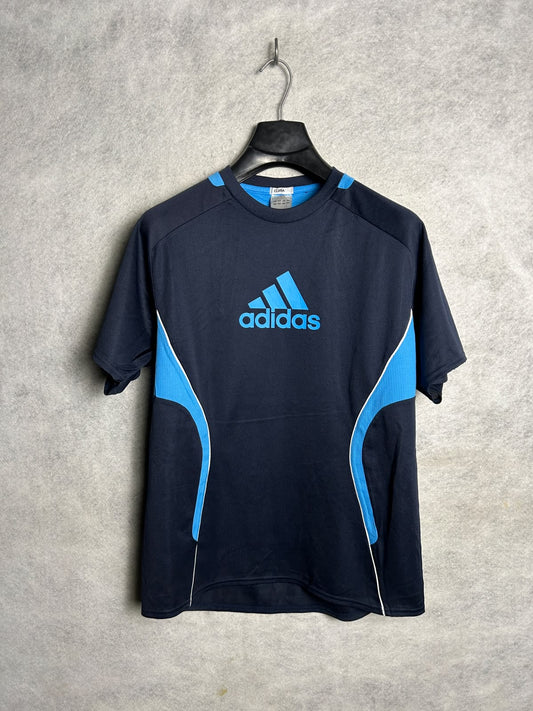 Adidas Climacool Big Logo Blue Round Neck - Large