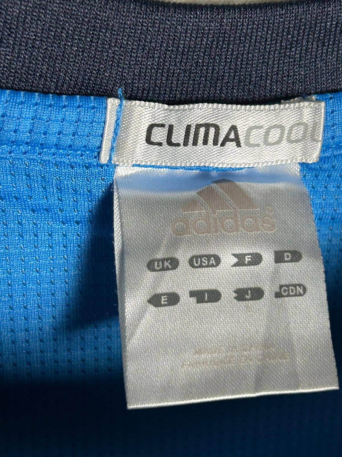 Adidas Climacool Big Logo Blue Round Neck - Large