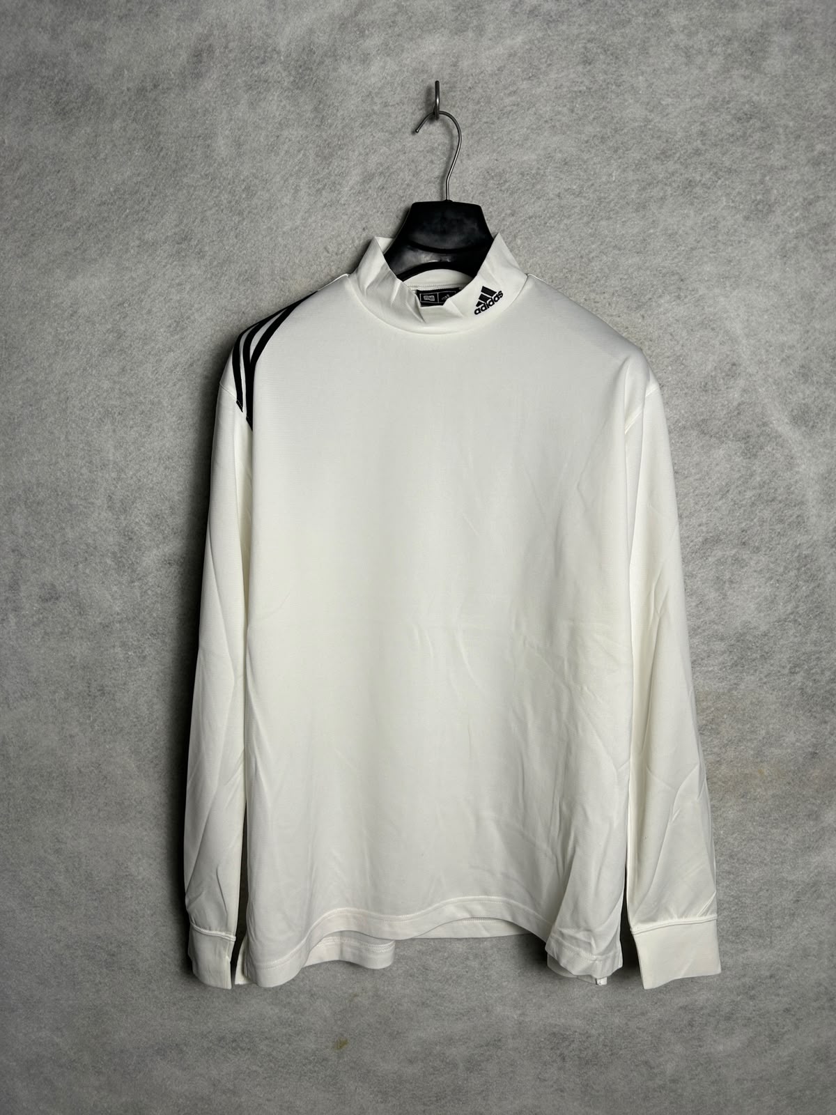 Adidas Golf White Full Sleeves Mock Neck - L/G