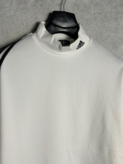 Adidas Golf White Full Sleeves Mock Neck - L/G