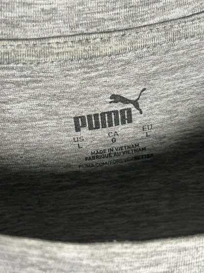 Puma Big Logo Grey Round Neck - Large