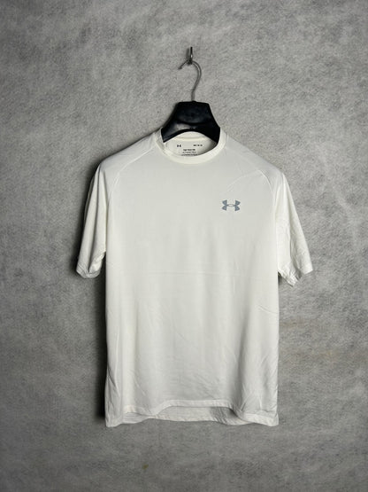 Under Armour The Tech Tee White Round Neck - Medium