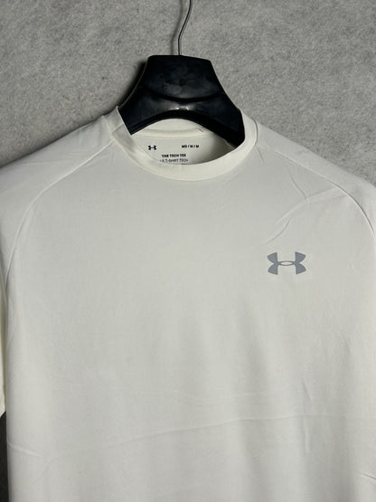 Under Armour The Tech Tee White Round Neck - Medium