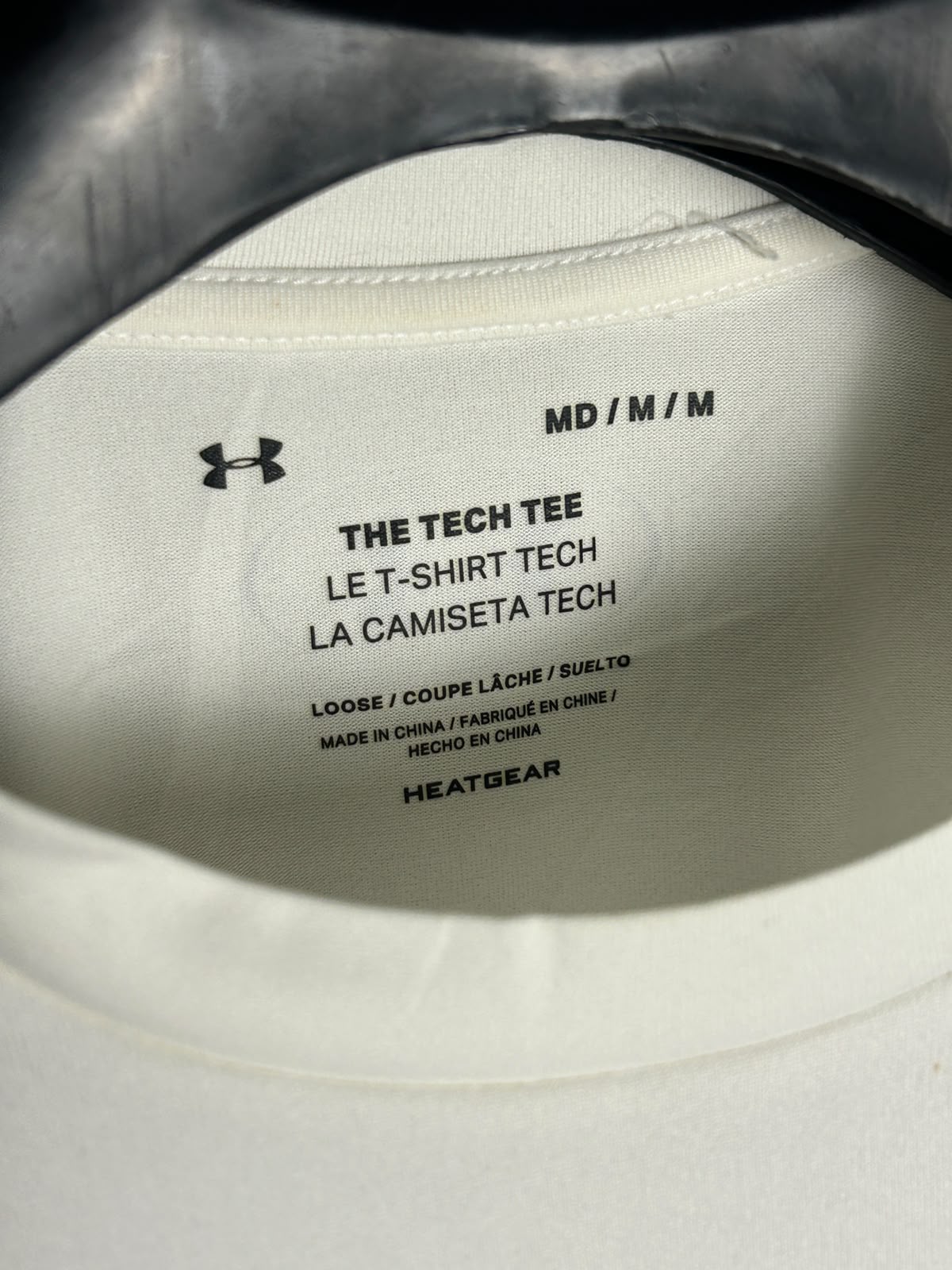 Under Armour The Tech Tee White Round Neck - Medium
