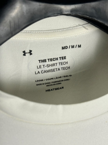 Under Armour The Tech Tee White Round Neck - Medium