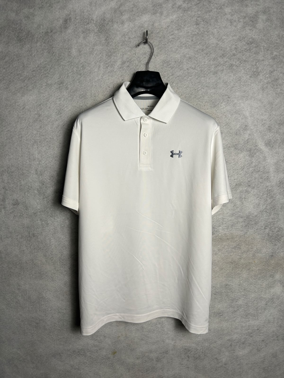Under Armour Heat Gear White Polo - LG