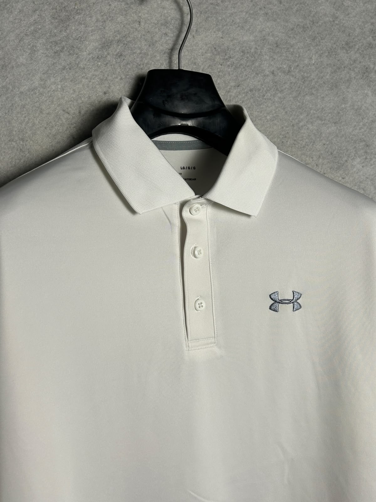 Under Armour Heat Gear White Polo - LG