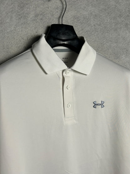 Under Armour Heat Gear White Polo - LG
