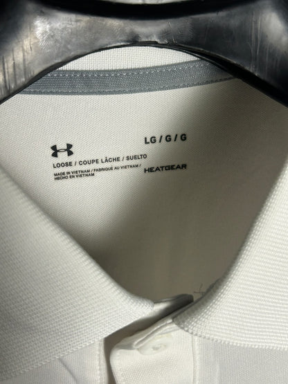 Under Armour Heat Gear White Polo - LG