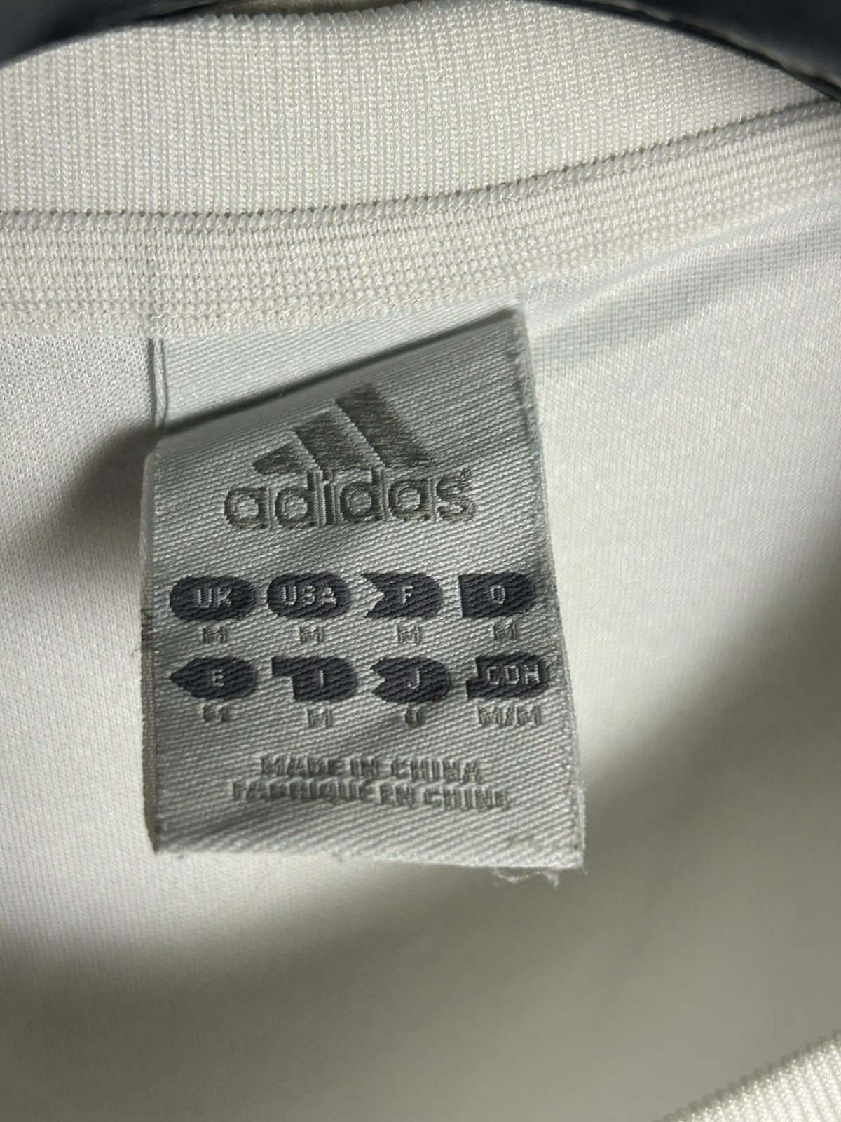 Adidas White Round Neck - Medium