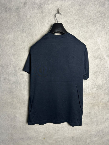 Nike Dri Fit Big Logo Blue Round Neck - Medium