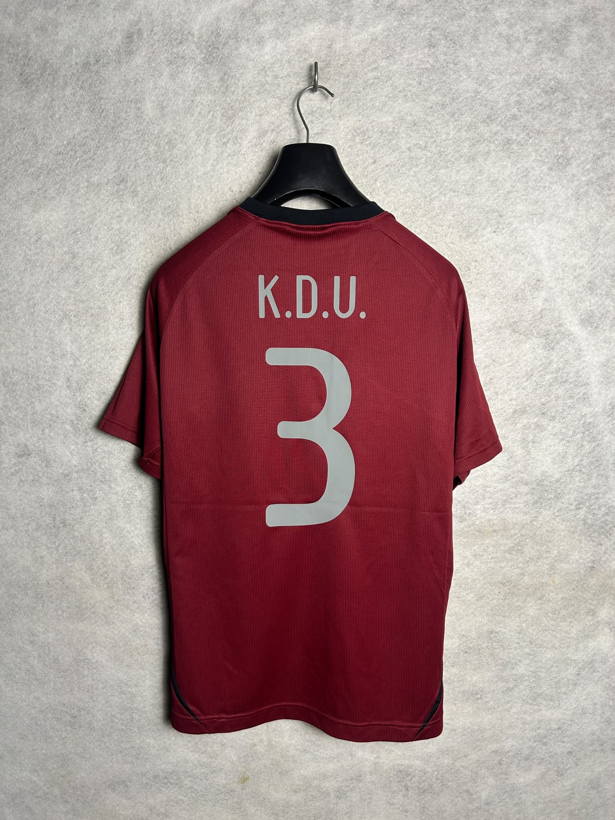 Nike Dri Fit 3 Red Round Neck - Large