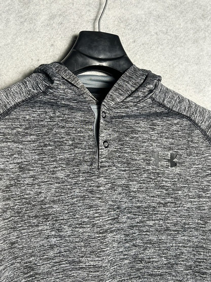 Under Armour Heat Gear Grey Full Sleeves Hoodie - SM