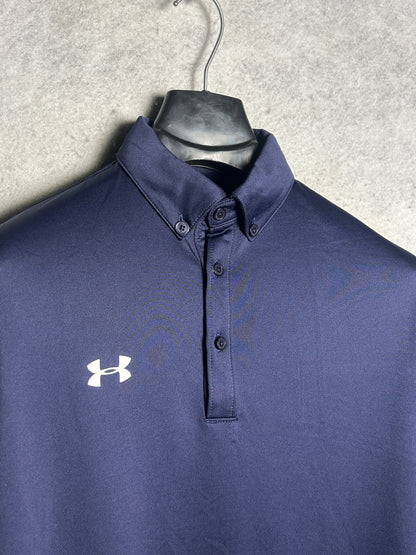 Under Armour Heat Gear Blue Polo - SM