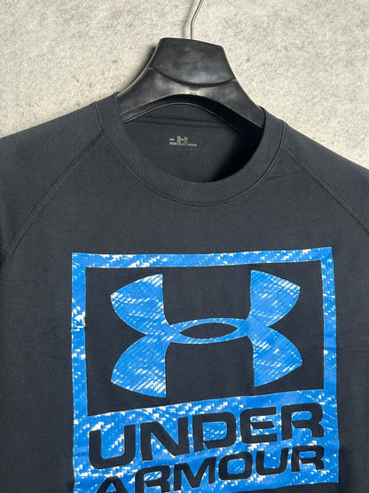 Under Armour Big Logo Black Round Neck - Medium