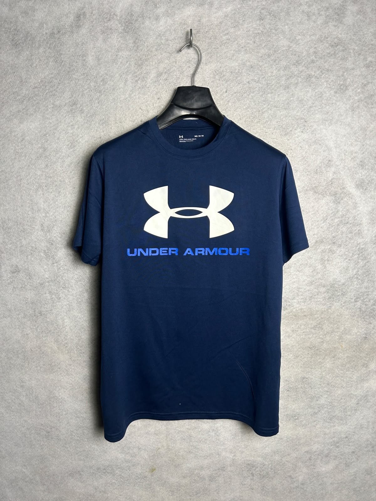 Under Armour Big Logo Blue Round Neck - MD