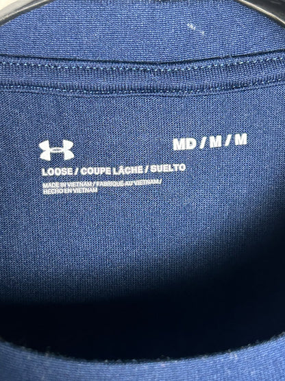 Under Armour Big Logo Blue Round Neck - MD
