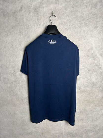 Under Armour Big Logo Blue Round Neck - MD