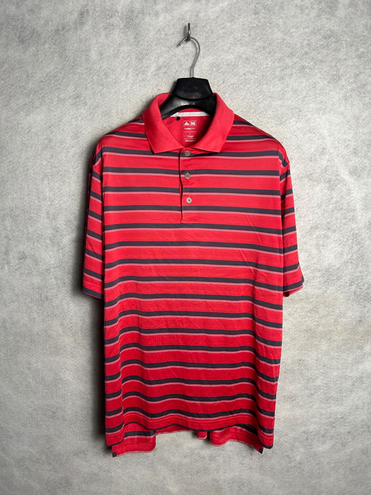 Adidas Golf Climalite Red Polo - Large