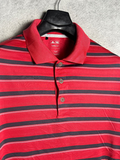 Adidas Golf Climalite Red Polo - Large