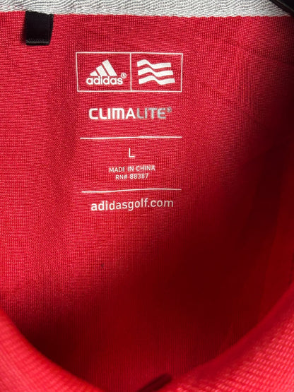 Adidas Golf Climalite Red Polo - Large