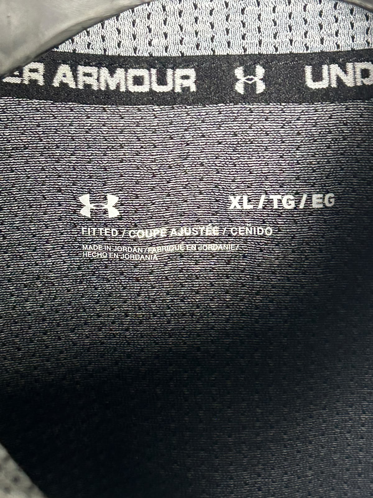 Under Armour Grey Half Zip Full Sleeves - XL