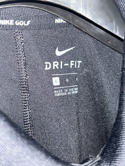 Nike Golf Dri Fit Black Polo - Large