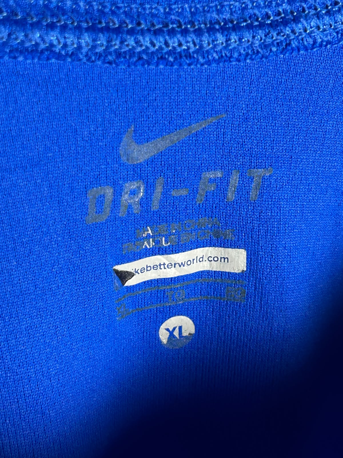 Nike Dri Fit Blue Round Neck - XL