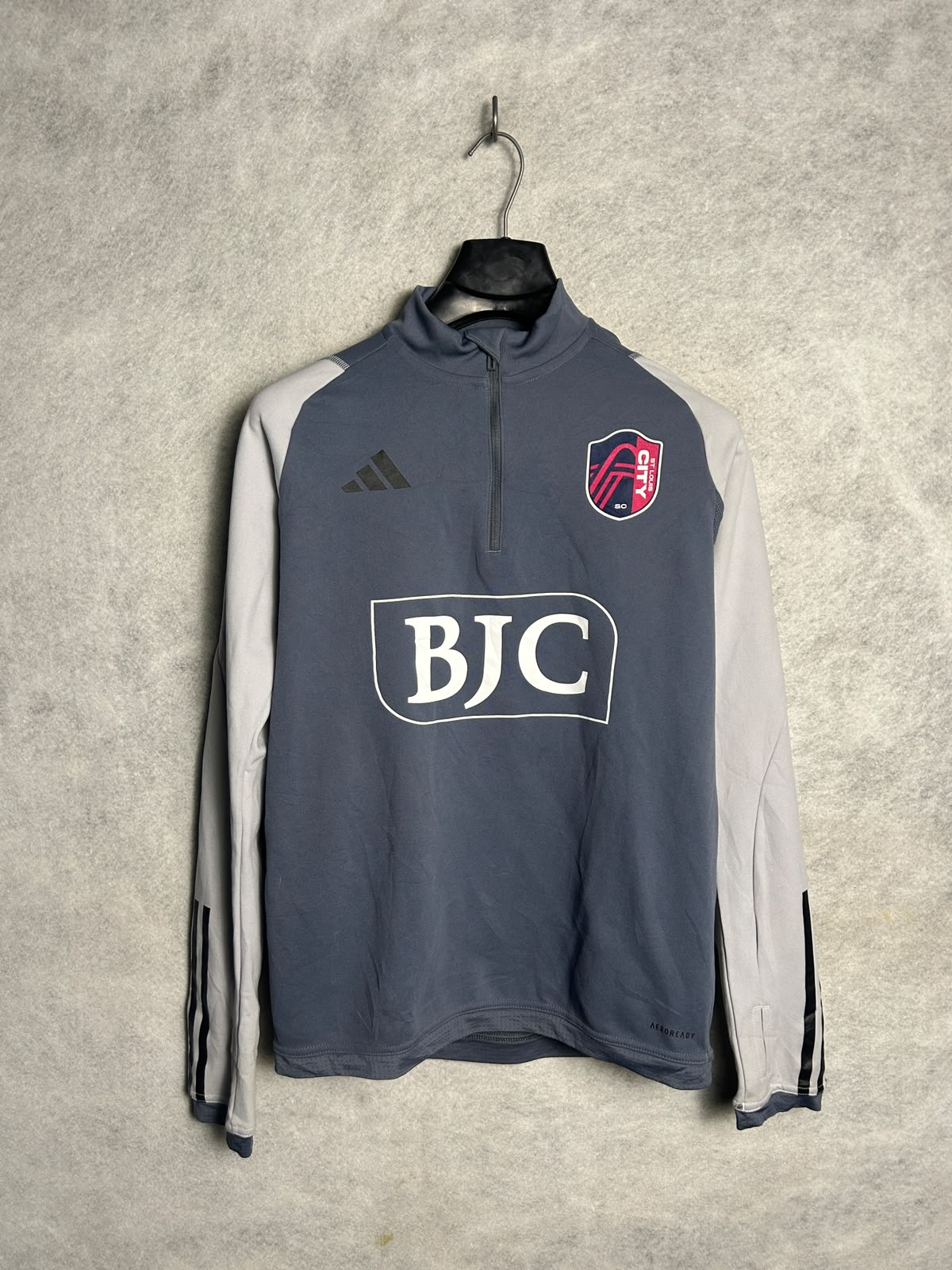 Adidas Slim Fit Half Zip Full Sleeves - Small