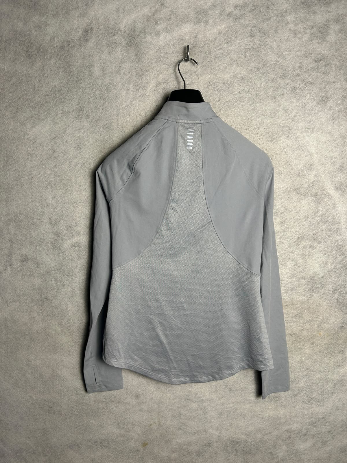 Under Armour Grey Half Zip Full Sleeves - Small