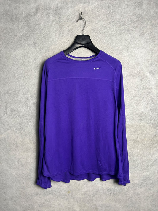 Nike Purple Full Sleeves Round Neck - 2XL