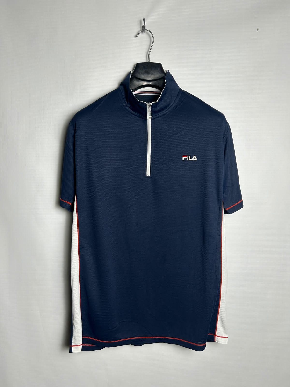 Fila Blue Half Zip Mock Neck - LL