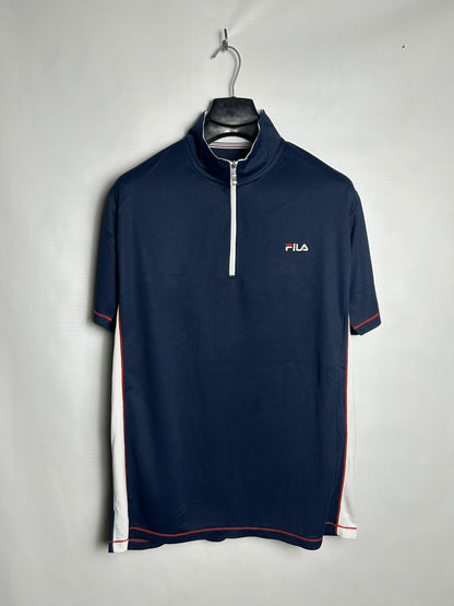 Fila Blue Half Zip Mock Neck - LL