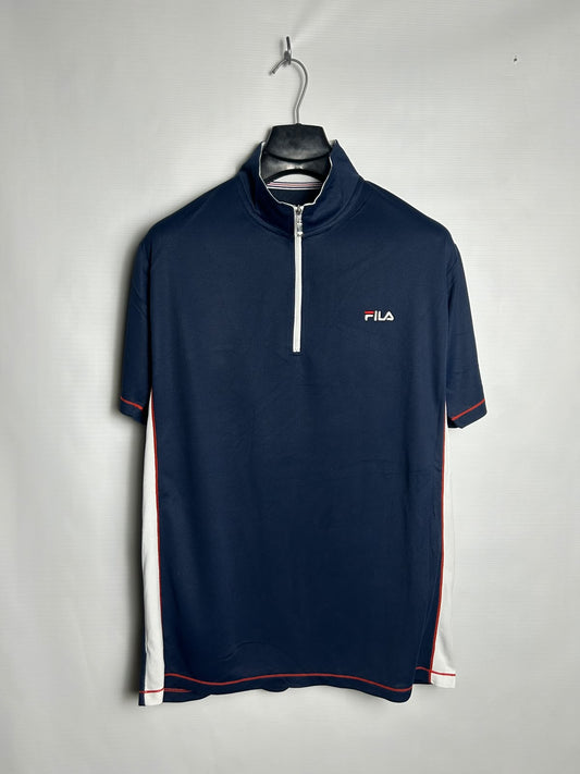 Fila Blue Half Zip Mock Neck - LL