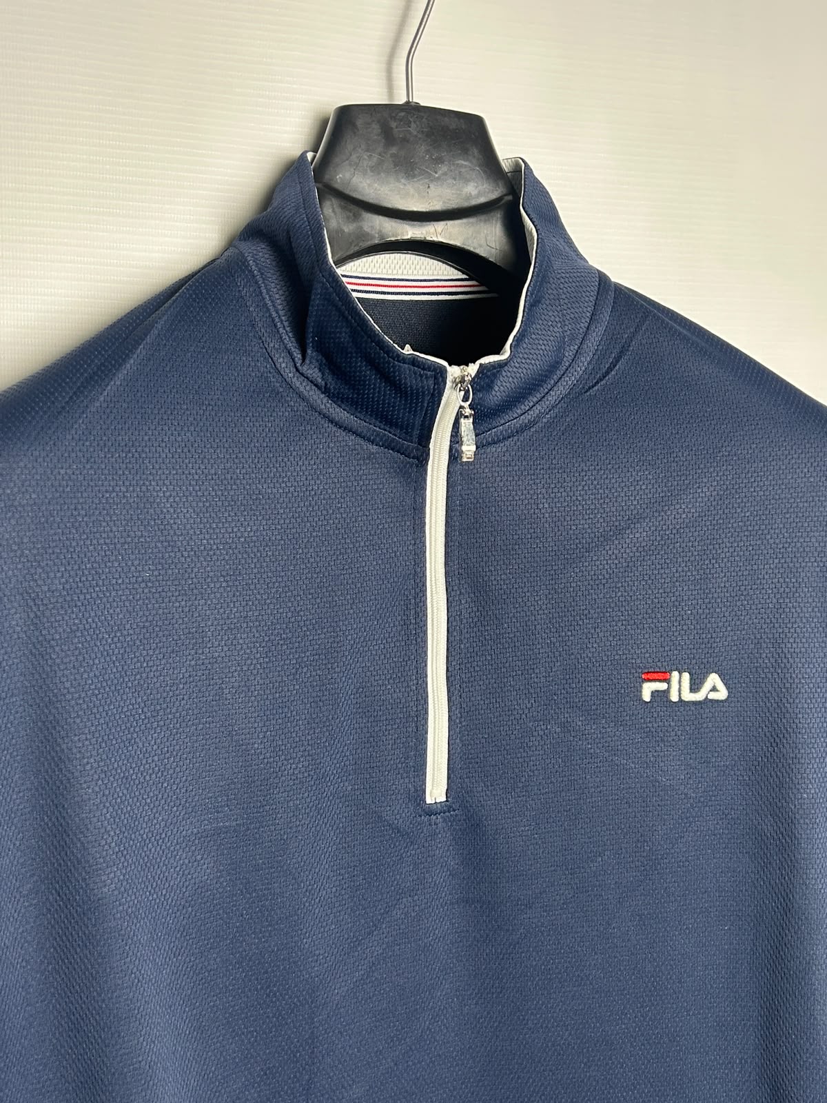 Fila Blue Half Zip Mock Neck - LL