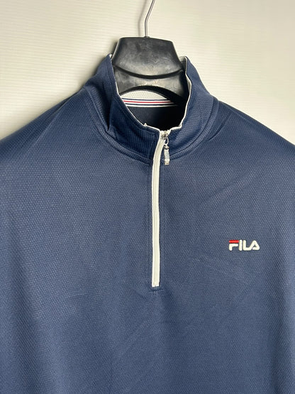 Fila Blue Half Zip Mock Neck - LL