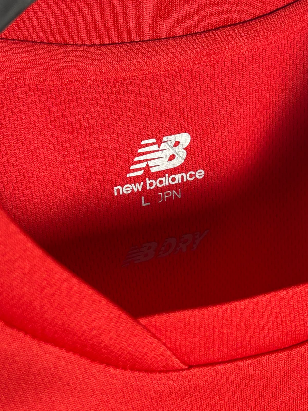 New Balance Big Logo Red Round Neck - Large