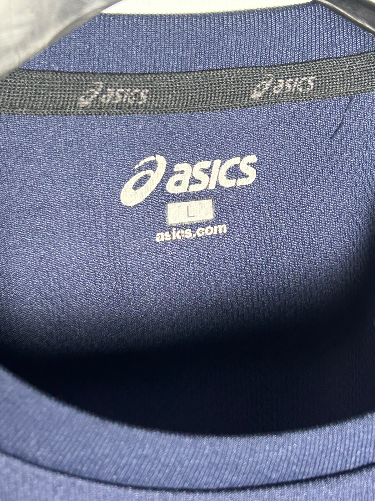 Asics Big Logo Blue Round Neck - Large