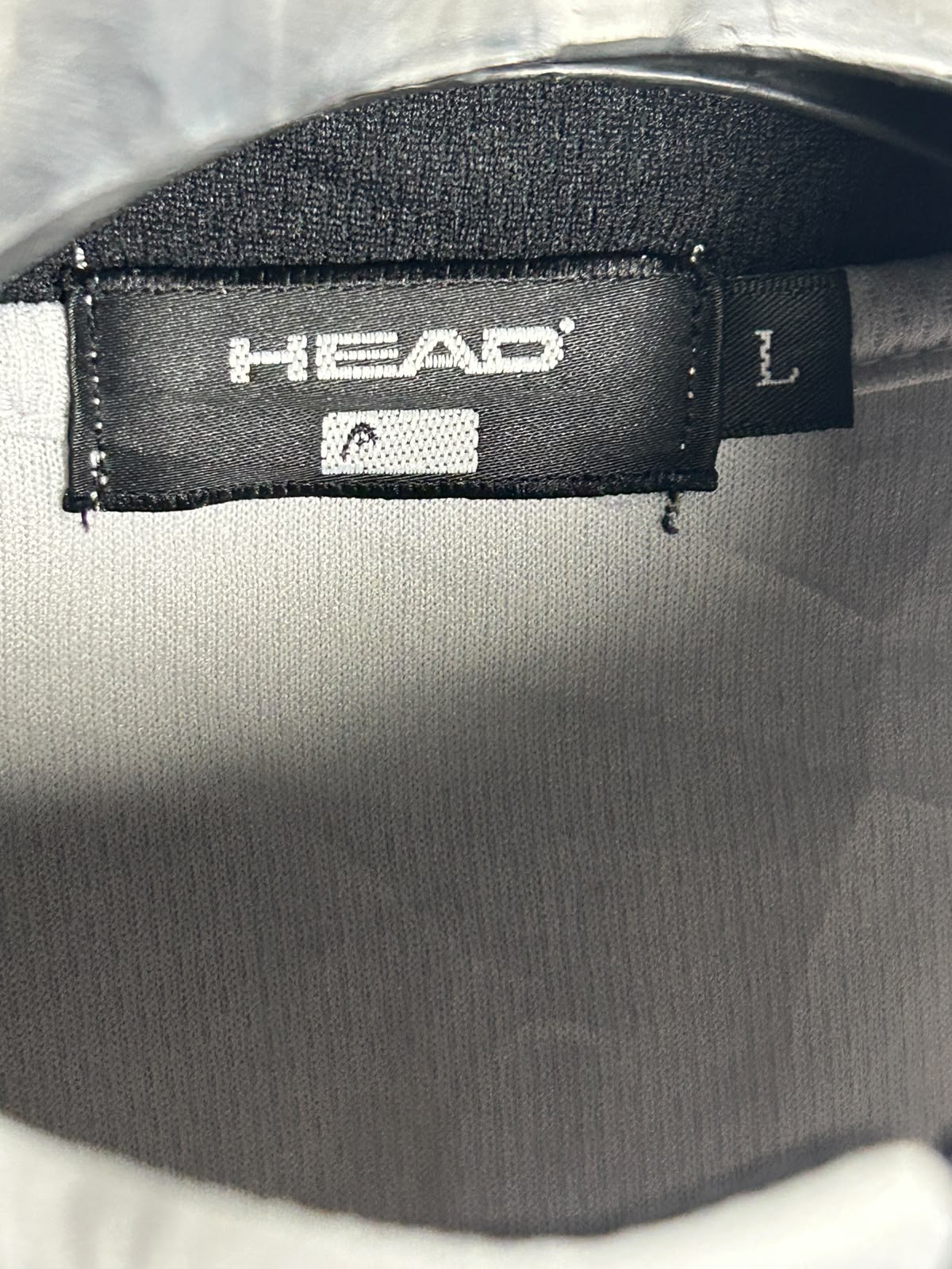 Head Half Zip Grey Mock Neck - Large