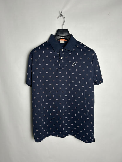 Head Blue Printed Polo - Large