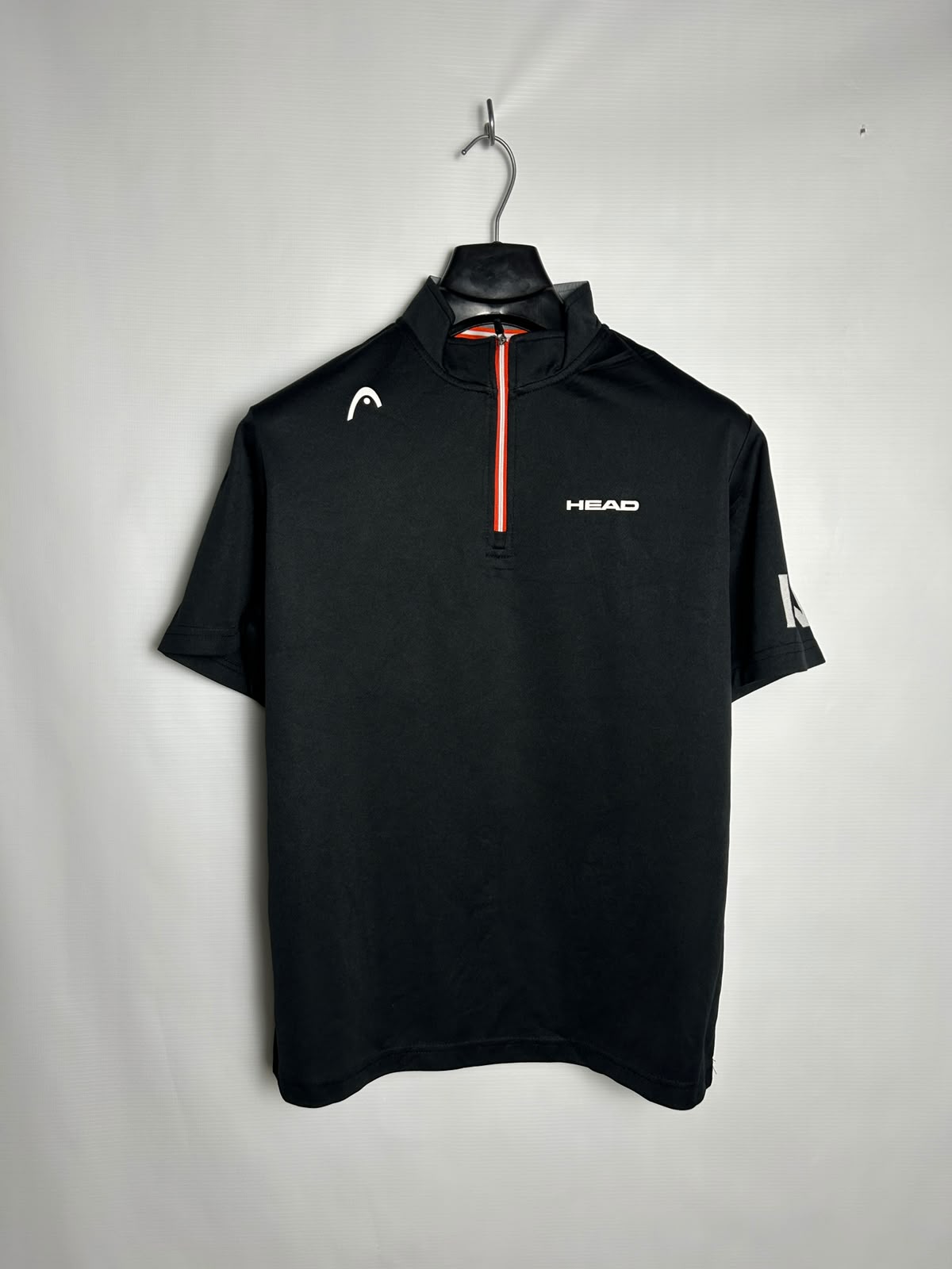 Head Half Zip Mock Neck Black - Medium