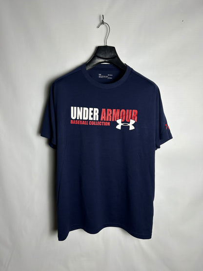 Under Armour Heat Gear Blue Round Neck - LG