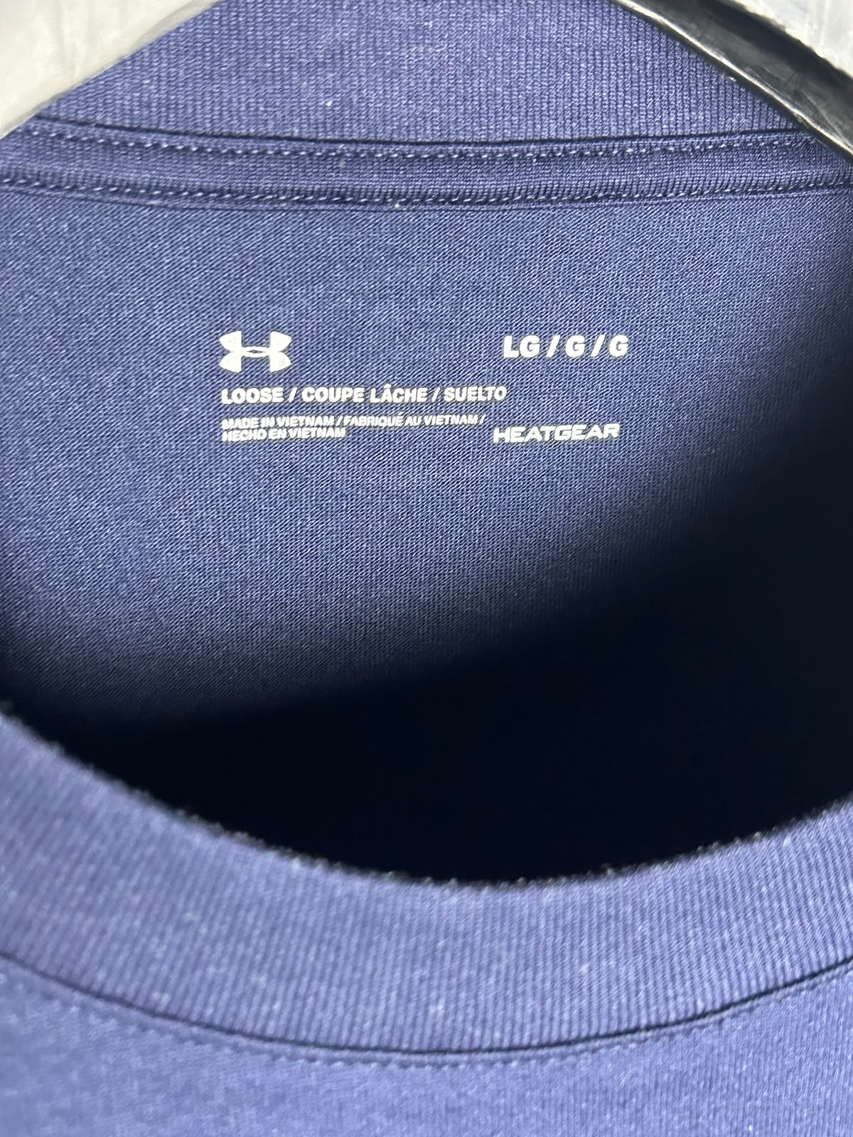 Under Armour Heat Gear Blue Round Neck - LG